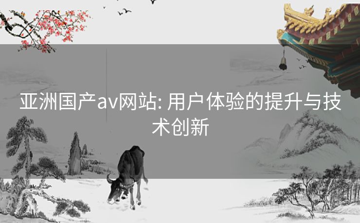 亚洲国产av网站: 用户体验的提升与技术创新